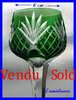 FRENCH SAINT LOUIS CRYSTAL RHINE WINE GLASS ROEMER green