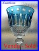 SAINT LOUIS CRYSTAL GLASS tommy 20 cm light blue