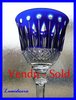 SAINT LOUIS CRYSTAL GLASS tommy 20 cm dark blue
