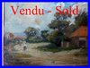 ANTIQUE PAINTING ENGLISH SCHOOL SUMMER LANSCAPE BY THE SEA ALFONSO TOFT 1916