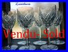 SAINT LOUIS CRYSTAL 6 GLASSES FLORENCE 14 cm