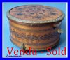 FRENCH ANTIQUE INLAID SEWING BOX NAPOLEON III period