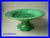 1850 's FRENCH RUBELLES CERAMIC COMPOTE FRUIT DISH