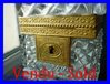 CHARLES X PERIOD BACCARAT CRYSTAL CASKET JEWELRY BOX ORMOLU gilt bronze 1820 - 1830