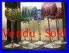 SET OF 6 SAINT LOUIS CRYSTAL RHINE WINE GLASSES ROEMER