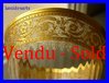 SAINT LOUIS Crystal Thistle Gold Wine Glass N° 3    16,2 cm    stock: 2