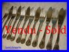 CHRISTOFLE MARLY SILVER PLATED SET OF FISH KNIVES AND FORKS FOR 6