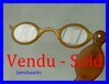 Lorgnette glasses BLOND TORTOISE SHELL 1850 - 1900 crown