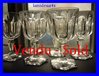6 WATER GLASSES BACCARAT CRYSTAL similar to Harcourt pattern  catalog 1840
