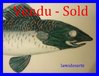 ART DECO PRIMAVERA COLETTE GUEDEN CERAMIC PLATE FISH 1930 - 1940