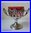 SILVER PLATED WMF BOWL RED GLASS ART NOUVEAU