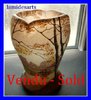 LEGRAS CAMEO VASE Acid  Etched and enameled glass with Landscape 1900's