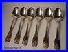 CHRISTOFLE VENDOME SILVER PLATED SET OF 6 SOUP SPOONS TABLESPOON