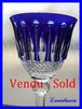 SAINT LOUIS CRYSTAL ROEMER GLASS Tommy 20 cm blue