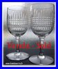 BACCARAT CRYSTAL 2 WINE GLASSES NANCY pattern  12,5 cm     stock: 0
