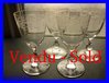 4 WINE GLASSES BACCARAT CRYSTAL Grappes 1880