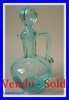 ANTIQUE FRENCH Little Blue DECANTER 1900