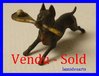 Cold Painted Vienna Bronze 1880  dog playing tennis