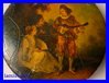 Lacquer box hand painted after Watteau Louis XVI period
