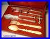 PUIFORCAT SILVER SALAD SERVERS CAKE SERVER AND CUTLERY BOXED