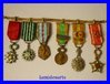 Miniatur-Militärmedaille mit Goldkette 1939 - 1945