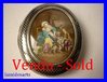 FRENCH SILVER NIELLO BOX WITH ENAMEL MINIATURE PAINTING   1850 - 1880