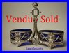 BLUE CRYSTAL AND SILVER DOUBLE OPEN SALT HARLEUX 1900 a