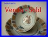 ANTIQUE CHINESE PORCELAIN TEA CUP AND SAUCER XVIIIth Century