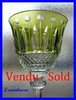 SAINT LOUIS CRYSTAL GLASS Tommy Roemer yellow-green
