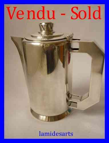 ERCUIS SILVER PLATED COFFEE POT " NEUILLY " CREATED BY PACON for the liner NORMANDY
