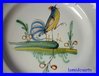 ANTIQUE WALY PLATE XVIII CENTURY ROOSTER