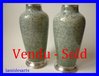 PAUL MILET SEVRES PAIR OF VASES WITH STERLING SILVER MOUNTS