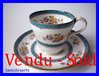 MINTON or CAULDON porcelain cup and saucer n° 117