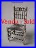 SOLID SILVER MINIATURE ARMCHAIR