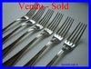 CHRISTOFLE SPATOURS SET OF 6 SILVER PLATED TABLE FORKS   stock: 0