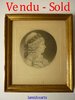 PHYSIONOTRACE Fouquet Chretien daté 1793 Portrait de femme