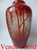 Jugendstil Vase mit Ätzdekor LEGRAS 1900 - 1910