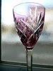 Bicchiere di vino del Reno in cristallo SAINT LOUIS CHANTILLY ametista    stock: 3