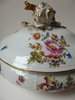 SUPERB HAND PAINTED HEREND HUNGARY PORCELAIN COVERED VEGETABLE DISH