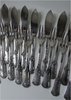 SUPERB SET OF SILVER PLATED FISH KNIVES AND FORKS FOR 12