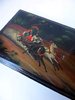 FEDOSKINO RUSSIAN LACQUER BOX TROIKA HAND PAINTED SIGNED 1994