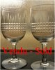 BACCARAT NANCY CRYSTAL PAIR OF SHERRY GLASSES  10,9 cm     stock: 0