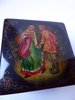 FEDOSKINO RUSSIAN LACQUER BOX HAND PAINTED SIGNED 1995