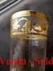 SAINT LOUIS GOLD CALLOT Crystal goblet Glass 10,6 cm    stock: 0