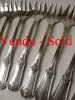 SET OF 12 SILVER PLATED OYSTER FORKS  FRENCH EMPIRE PATTERN