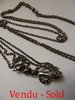 1880's Sterling silver necklace with snake