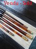 Set of crochet hook knitting needles tortoise shell with 18 carats gold set with cabochons AUX TORTU