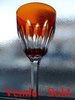 Bicchiere di vino del Reno in cristallo BACCARAT CASSINO arancione
