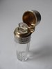 antica bottiglia in cristallo e argento 1880 - 1900