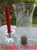 BACCARAT CRYSTAL lamp candle holder canclestick with hurricane shade